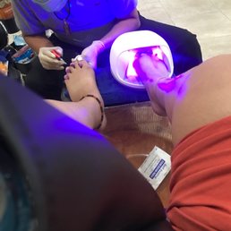 Pedicure with shellac