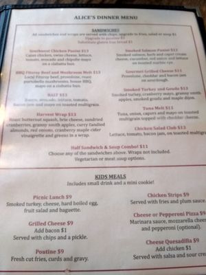 Menu photo 5 Alice's Village Cafe Ottawa, ON Menu photo 5 Alice's Village Cafe Ottawa, ON