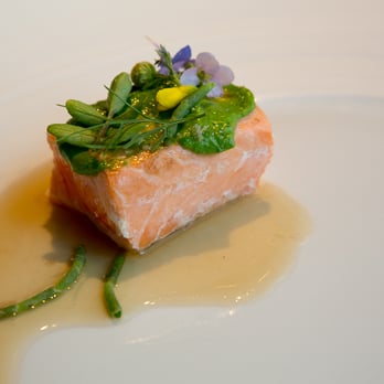 Aubergine - monterey king salmon - New American Near Me - Carmel, California