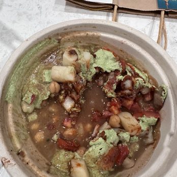 Cha Street Food - Samosa Chaat in trash because it has gone bad - Indian Near Me - Sterling, Virginia