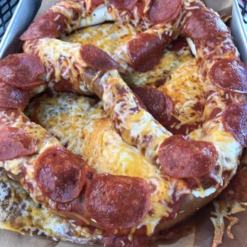 Old Town Pub - Big Boy Pizza Pretzel - looks like it was made by a 6 year old - Delicious for all ages - Pubs Near Me - Bordentown, New Jersey