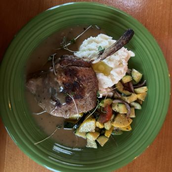 Castaways - Carlton Farms bone-in Pork Chop - Cajun/Creole Near Me - Cannon Beach, Oregon Castaways - Carlton Farms bone-in Pork Chop - Cajun/Creole Near Me - Cannon Beach, Oregon