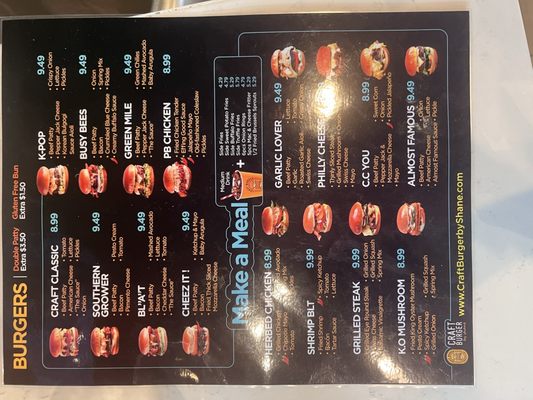 Menu photo 1 Craft Burger by Shane Alpharetta, GA