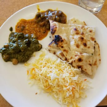 Taj Grill - Spinach raag, daal, and some chickpeas, rice and naan - Indian Near Me - Vallejo, California Taj Grill - Spinach raag, daal, and some chickpeas, rice and naan - Indian Near Me - Vallejo, California