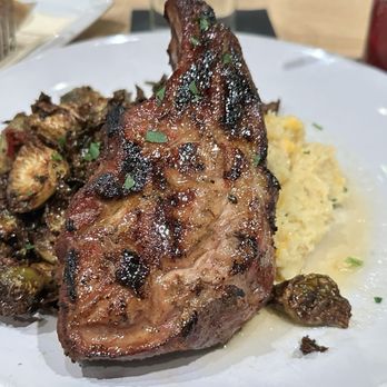 Republic Texas Tavern - Smoked Bone-In Duroc Pork Chop - New American Near Me - Dallas, Texas Republic Texas Tavern - Smoked Bone-In Duroc Pork Chop - New American Near Me - Dallas, Texas