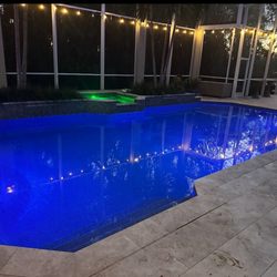 Pinch A Penny Pool Patio Spa - Perfect Pool lights!!