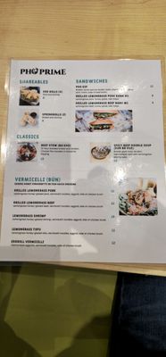 Menu photo 6 Pho Prime Pearland, TX