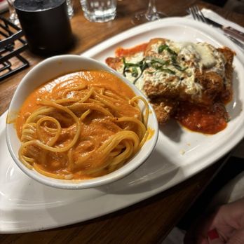 Graziella's - Chicken Cutlet Parmigiana - pro tip ask for vodka sauce on the side pasta - Italian Near Me - Brooklyn, New York
