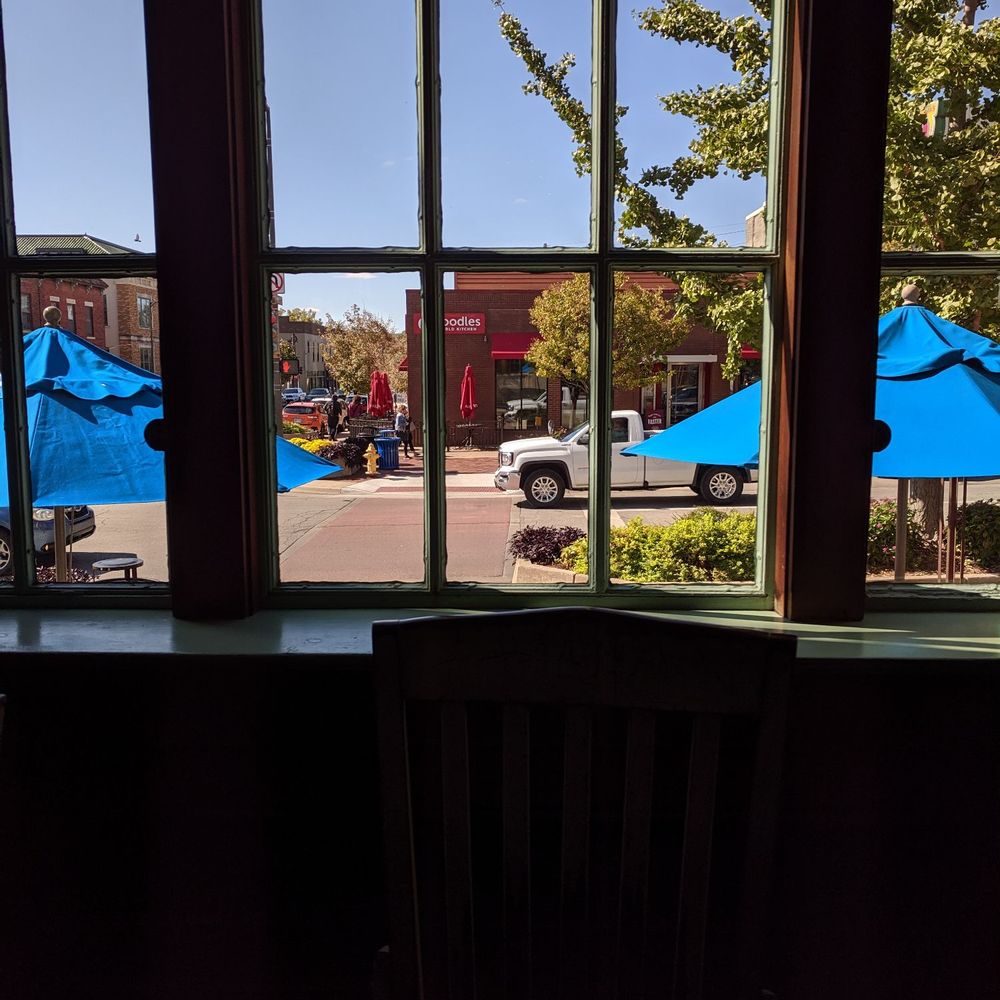 Merchants Pub & Plate - Front window view - New American Near Me - Lawrence, Kansas