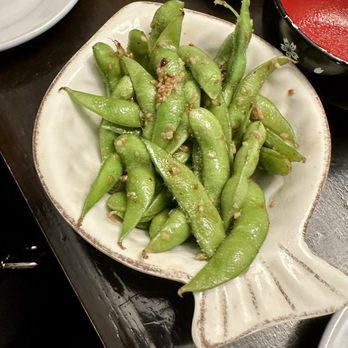 Kuma - Garlic Edamame - Japanese Near Me - Monterey, California Kuma - Garlic Edamame - Japanese Near Me - Monterey, California