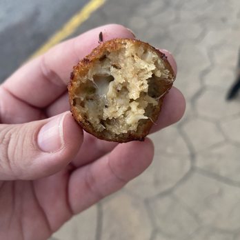 Bridge City Brinery - Inside of cheesy pickle tot. - Food Trucks Near Me - Pittsburgh, Pennsylvania Bridge City Brinery - Inside of cheesy pickle tot. - Food Trucks Near Me - Pittsburgh, Pennsylvania