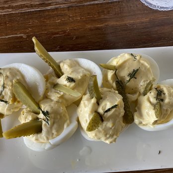 Root'd Cafe - Deviled Root'd Sinful Eggs (gf) heavy - New American Near Me - Cottonwood Heights, Utah Root'd Cafe - Deviled Root'd Sinful Eggs (gf) heavy - New American Near Me - Cottonwood Heights, Utah