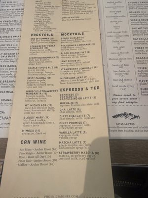 Menu photo 3 Phoenicia Diner Phoenicia, NY