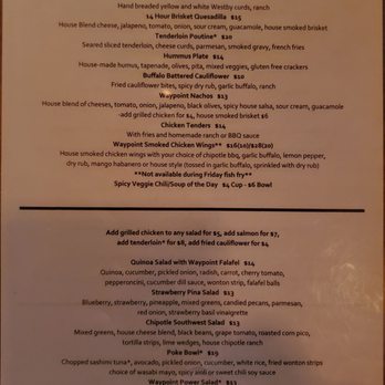 Waypoint Public House - Menu - New American Near Me - Monona, Wisconsin