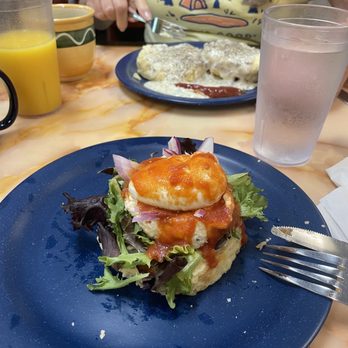 Blue Ridge Biscuit Company - Mountain Trout Cat-Head Biscuit with Tomato jam. - Breakfast & Brunch Near Me - Black Mountain, North Carolina Blue Ridge Biscuit Company - Mountain Trout Cat-Head Biscuit with Tomato jam. - Breakfast & Brunch Near Me - Black Mountain, North Carolina
