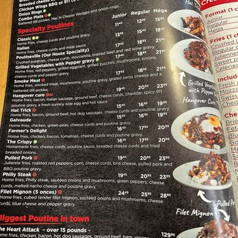 Restaurant Poutineville Saint-Roch - menu - Burgers Near Me - Quebec City, Quebec Restaurant Poutineville Saint-Roch - menu - Burgers Near Me - Quebec City, Quebec