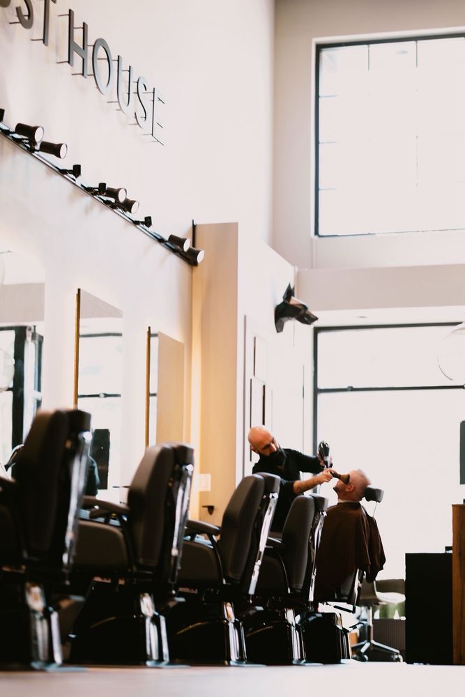 Rust House Hair For Men Logo