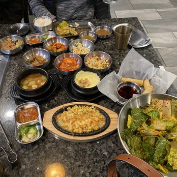 K BBQ - More banchan sides and salad - Barbeque Near Me - Austin, Texas K BBQ - More banchan sides and salad - Barbeque Near Me - Austin, Texas