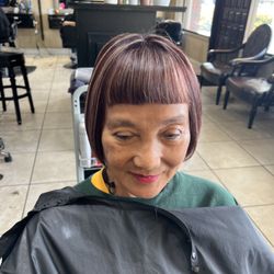 Rosa Caballero Hair Stylist - This one is the same from the first one. She just wanted very short bangs
