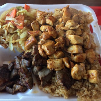 Hibachi Express - Chicken and steak with fried rice and cabbage - Japanese Near Me - Columbus, Ohio