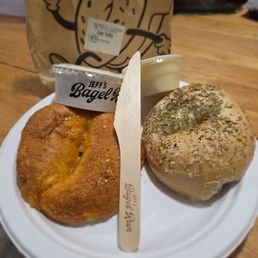 Asiago and the Asiago Everything bagels.