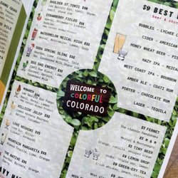 Colorful Colorado at The Garden - I like the menu!