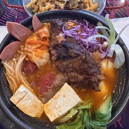 Beef rib ramen soup-flavor is superb with level 6 spice!