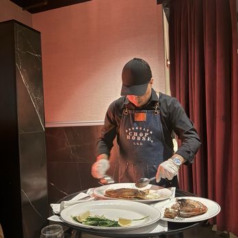 Brooklyn Chop House Time Square - Table side deboning service - Steakhouses Near Me - New York, New York Brooklyn Chop House Time Square - Table side deboning service - Steakhouses Near Me - New York, New York