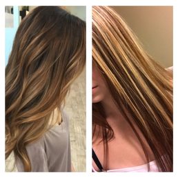 Left: what I wanted Right: what I got, bright blonde just about all the way up to my roots Left: what I wanted Right: what I got, bright blonde just about all the way up to my roots