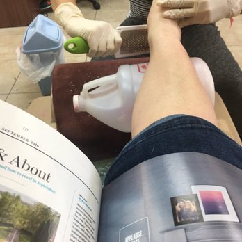 Nails Fever Plus - Nail tech put this old empty acetone jug under my ankle to get better leverage. I was shocked. - Nail Salons Near Me - Cutler Bay, Florida Nails Fever Plus - Nail tech put this old empty acetone jug under my ankle to get better leverage. I was shocked. - Nail Salons Near Me - Cutler Bay, Florida