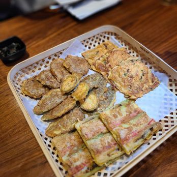 HanEuem - Mo Doom Jun ( Korean Seafood, Meat and Veggies Pancake) - Korean Near Me - Los Angeles, California HanEuem - Mo Doom Jun ( Korean Seafood, Meat and Veggies Pancake) - Korean Near Me - Los Angeles, California