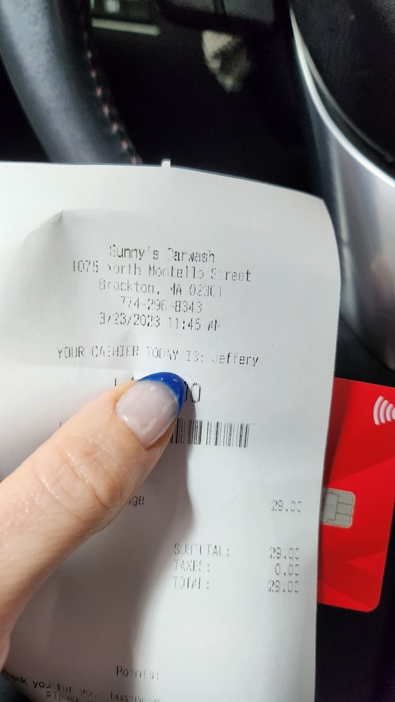 SUNNY’S CAR WASH Updated August 2024 1075 N Montello St, Brockton
