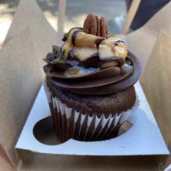 Cupcake Kitchen - Gluten free chocolate turtle cupcake - Bakeries Near Me - Chattanooga, Tennessee