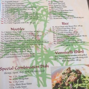 Vina Asian Restaurant - Parts of the menu September 2016 - Vietnamese Near Me - Spokane, Washington Vina Asian Restaurant - Parts of the menu September 2016 - Vietnamese Near Me - Spokane, Washington