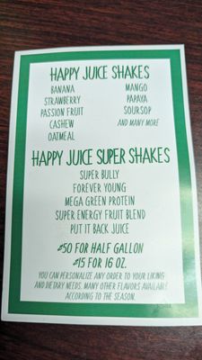 Menu photo 1 Happy Juice Marietta, GA Menu photo 1 Happy Juice Marietta, GA