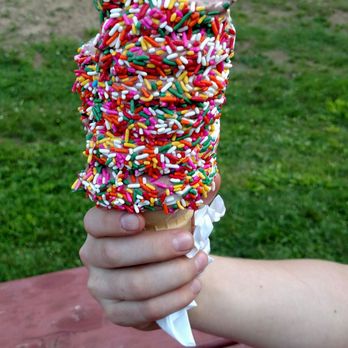 Moolicious Ice Cream - Large soft serve w sprinkles bigger than my head... Too much! - Ice Cream & Frozen Yogurt Near Me - Southwick, Massachusetts