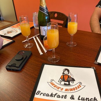 Annie’s Mimosas - a menu for breakfast and lunch - Breakfast & Brunch Near Me - Placerville, California