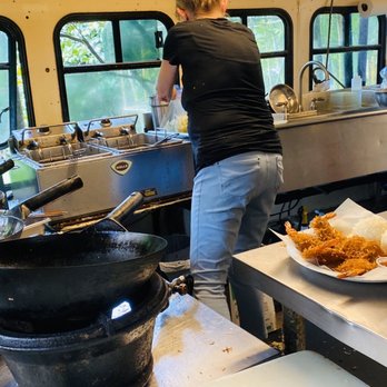 Island Chef - a woman preparing food in a commercial kitchen - Seafood Near Me - Hana, Hawaii Island Chef - a woman preparing food in a commercial kitchen - Seafood Near Me - Hana, Hawaii