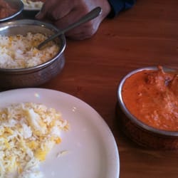 Bombay Deluxe Indian Restaurant - Rice & chicken tikka masala