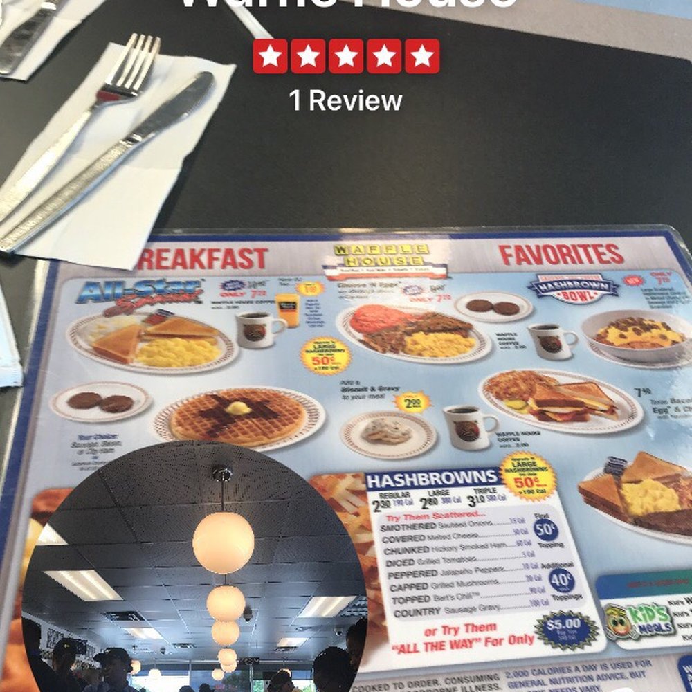 Waffle House - menu and prices - Breakfast & Brunch Near Me - Baker, Louisiana
