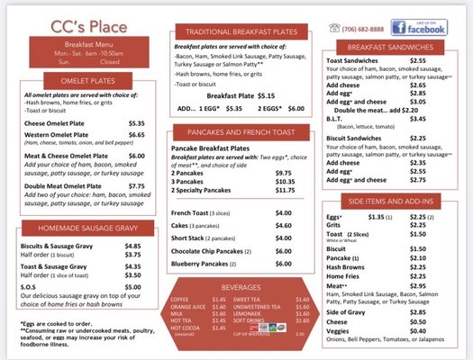 Menu photo 5 CC's Place Columbus, GA