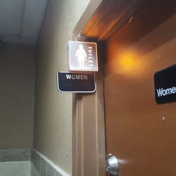 Shell - Nice lit signs above the bathroom door. Great when you've got dark shades on.