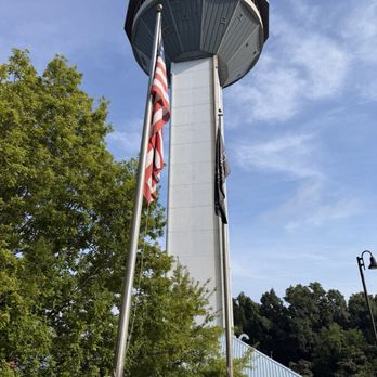 360 Grille - View of the tower from the hotel entrance - New American Near Me - Florence, Alabama