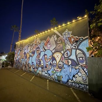 Wrench & Rodent Seabasstropub - Cool mural in the parking lot. - New American Near Me - Oceanside, California