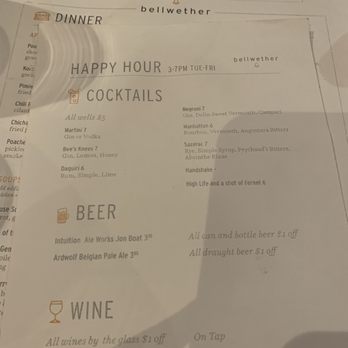 Bellwether - Menu - Cocktail Bars Near Me - Jacksonville, Florida Bellwether - Menu - Cocktail Bars Near Me - Jacksonville, Florida
