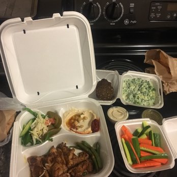Tal's Hummus - Mediterranean chicken platter, subbed fries for veggies, side of tzatziki and falafel. - Falafel Near Me - New Orleans, Louisiana Tal's Hummus - Mediterranean chicken platter, subbed fries for veggies, side of tzatziki and falafel. - Falafel Near Me - New Orleans, Louisiana