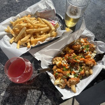 Proof Brewing Company - Plate of fries and buffalo cauliflower - Breweries Near Me - Tallahassee, Florida Proof Brewing Company - Plate of fries and buffalo cauliflower - Breweries Near Me - Tallahassee, Florida