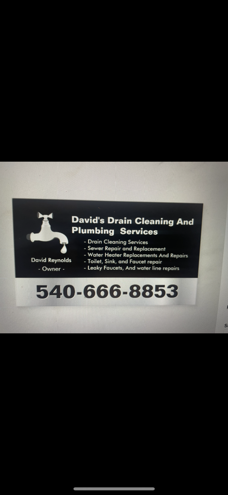 Slide of David’s drain cleaning and plumbing service