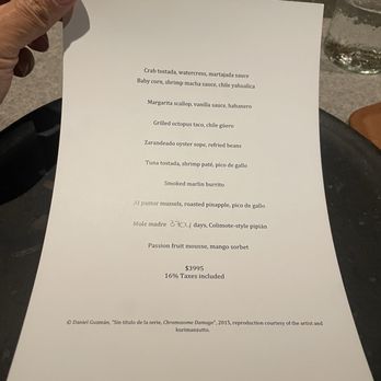 Pujol - Menu - Mexican Near Me - Ciudad de México, DIF