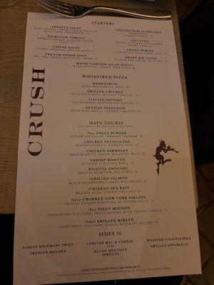 Menu photo 7 Crush Las Vegas, NV